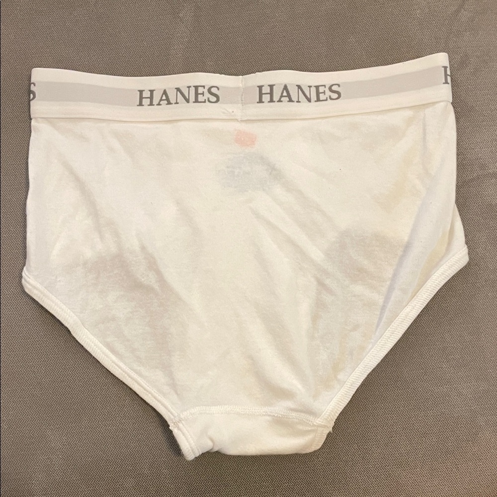 NWOT Hanes Men's Classic Tighty Whities White Briefs - Picture 2 of 2